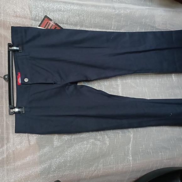 Dickies | The Worker Mid Rise Navy Bootcut Pants, Jr Sz 17 - Picture 1 of 5